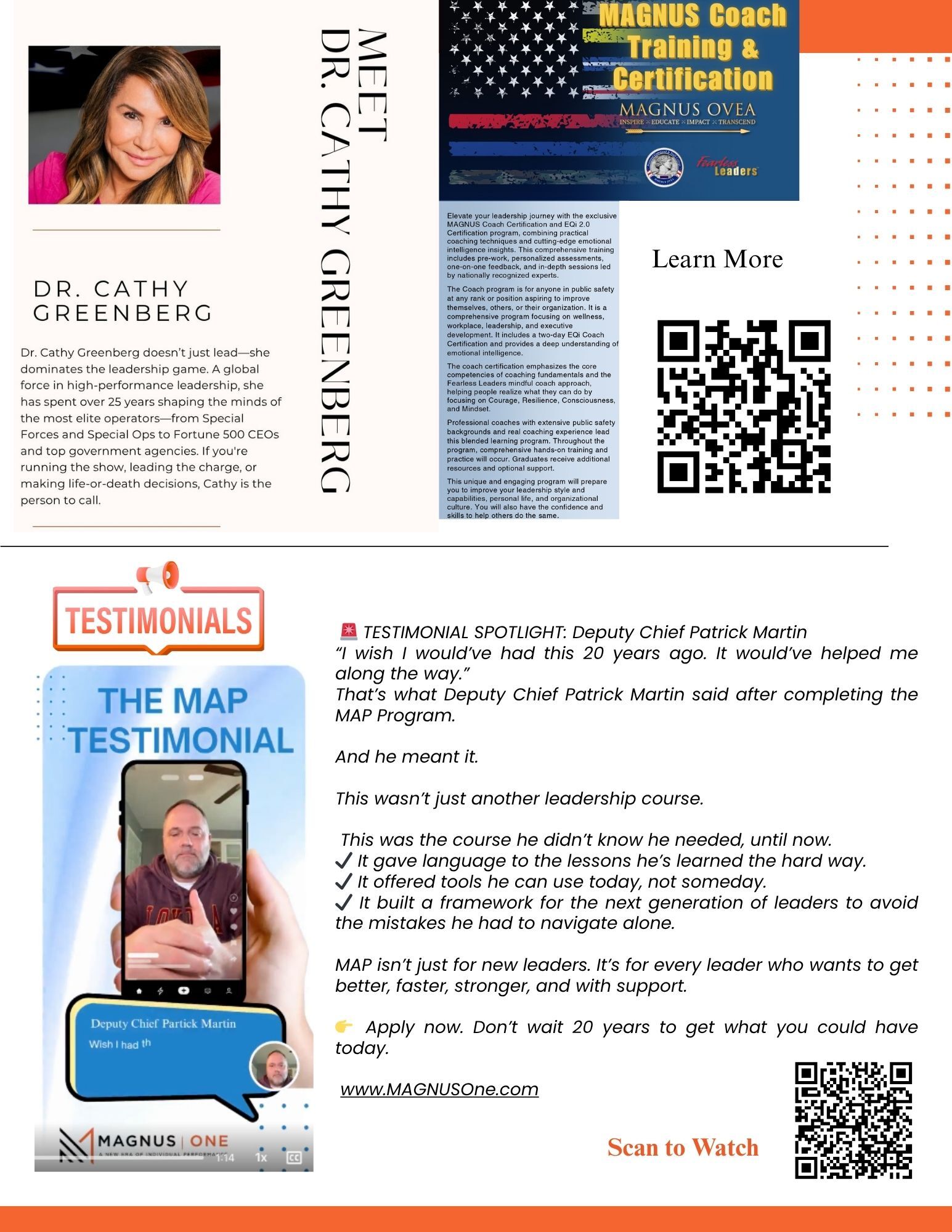 Dr Cathy Greenberg and The Map testimonials