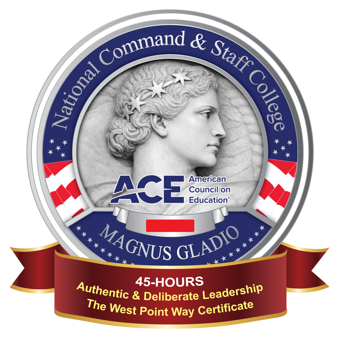 ACE-Certified Authentic and Deliberate Leadership: The West Point Way badge, MAGNUS GLADIO